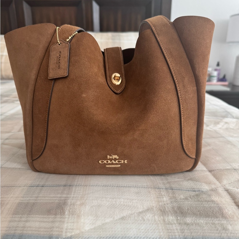 Coach suede turnlock Hadley